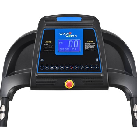 Banda de alergat electrica FitTronic G2000, motor 3.5 CP putere de varf, motor 2.0 CP putere continua, greutate suportata 120kg, viteza 0-14 km/h, sistem amortizare, cheie siguranta, pliabila pe cilindru, programe presetate