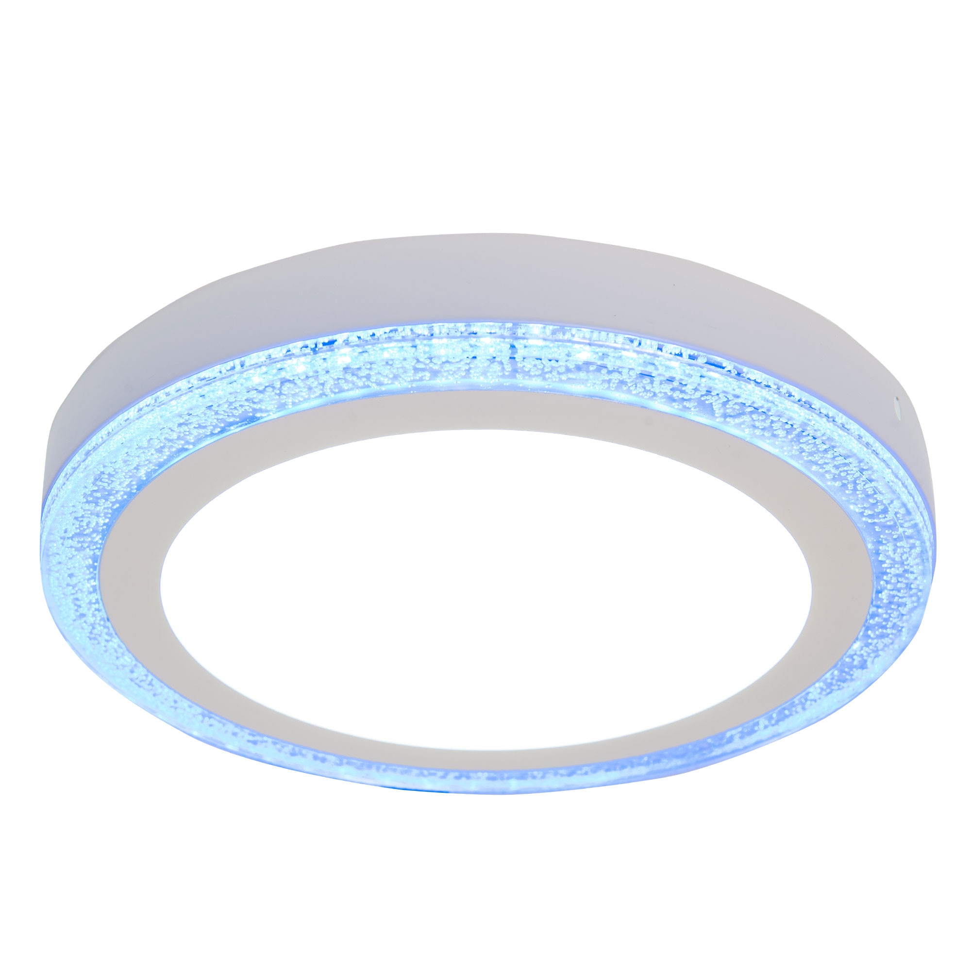 Aplica led 12W+4W, Lumina rece si albastra, Rotunda, IP20, Ø195mm