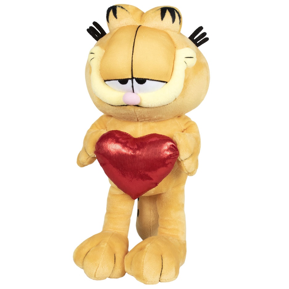Jucarie din plus, Garfield, cu inima 25 cm