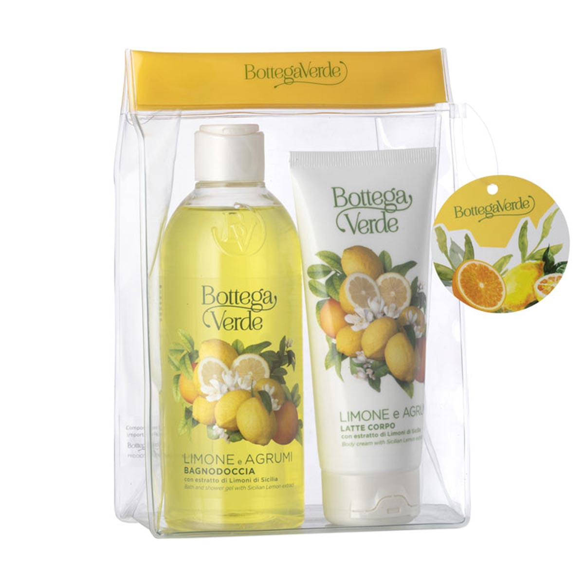 Set de calatorie, cu aroma de lamaie - Limone e Agrumi, 100 ML, 250 ML, Bottega Verde
