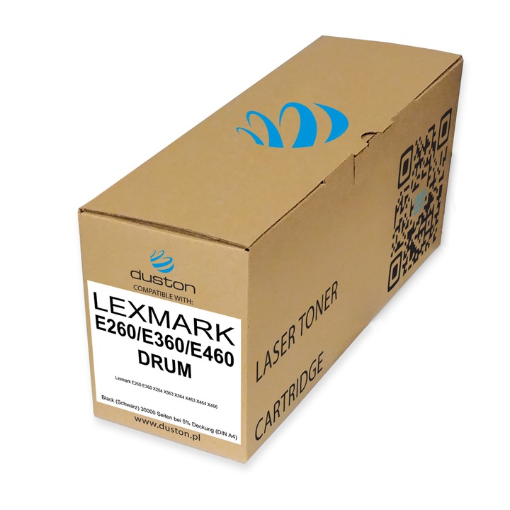 Toner compatibil cu Lexmark Duston, E260, E360, E460, E260X22G, 30000 pagini, Negru