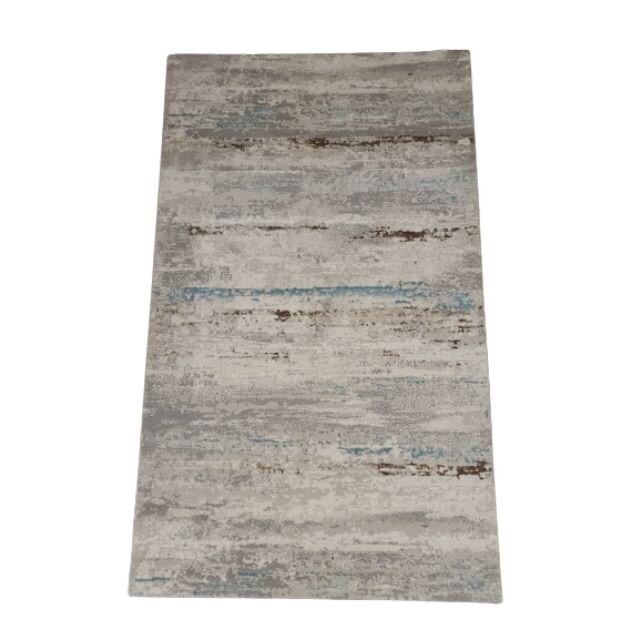 Set 3 covoare, Rose, 1x60x300 cm si 2x60x150 cm, culoare gri/turquoise