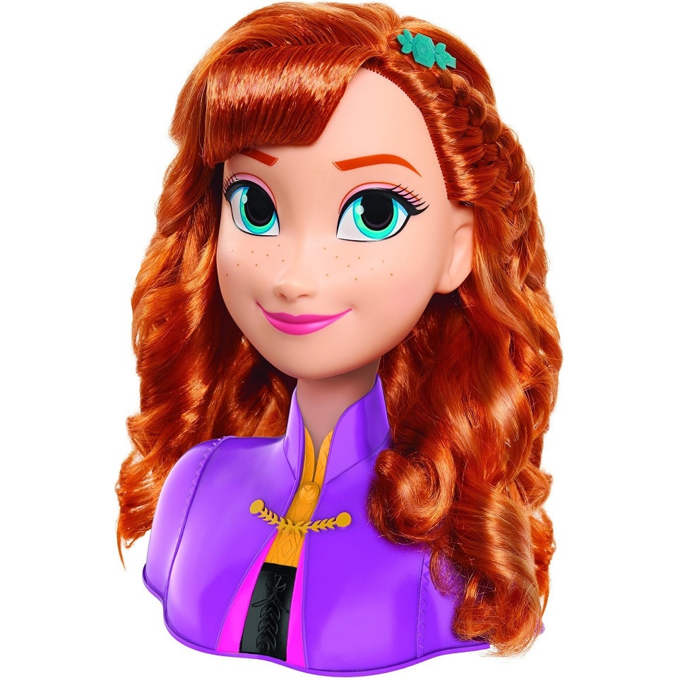 Set Papusa Anna Pentru Coafat Frozen, Styling Head, Multicolor