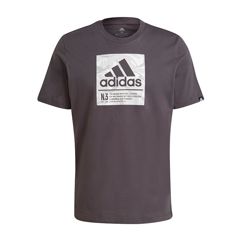 Tricou Adidas Camo Box Graphic GS6308, Barbati, Gri