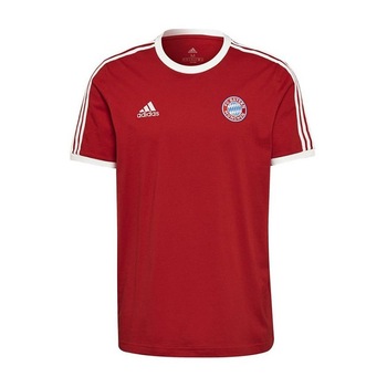 Tricou Adidas FC Bayern 3-Stripes GR0687, Barbati, Rosu Tricou Adidas FC Bayern 3-Stripes GR0687, Barbati, Rosu