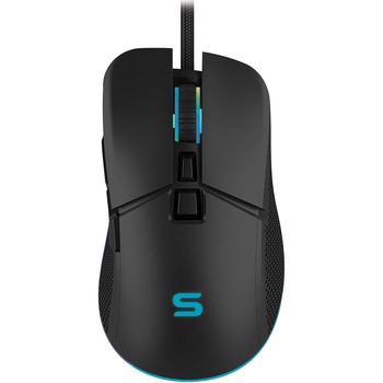 Mouse gaming Serioux Kayel, 6400dpi, 7 butoane, RGB, negru Mouse gaming Serioux Kayel, 6400dpi, 7 butoane, RGB, negru