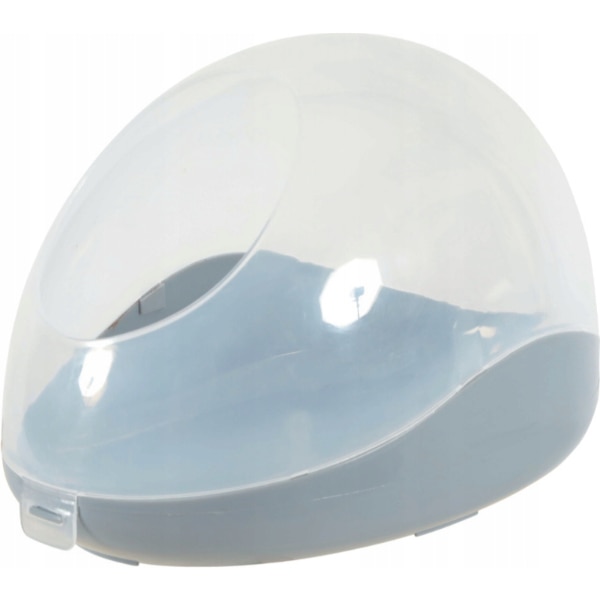Litiera chinchilla, Zolux, 19 x 28 x 18.5 cm, Gri/Transparent