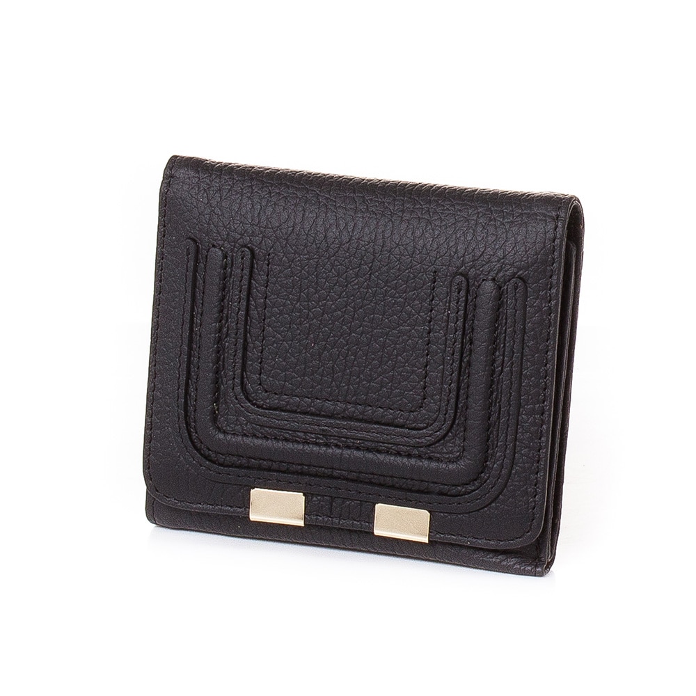 Portofel de dama din piele naturala Stilno A1051-08, Negru