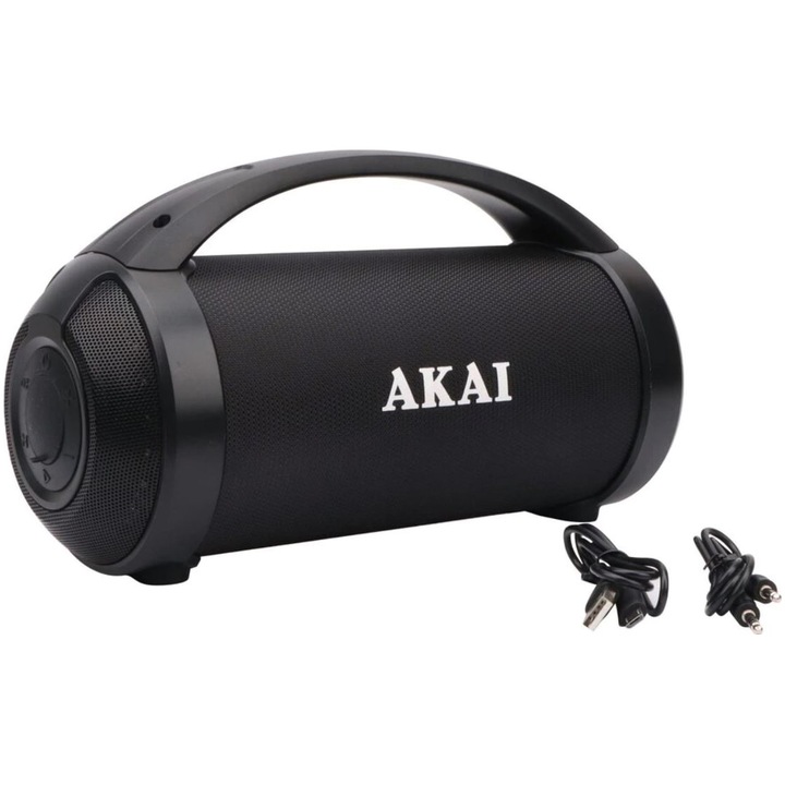 Boxa portabila AKAI ABTS-21H, Bluetooth 5.0, 6.5W, Radio FM, USB, negru