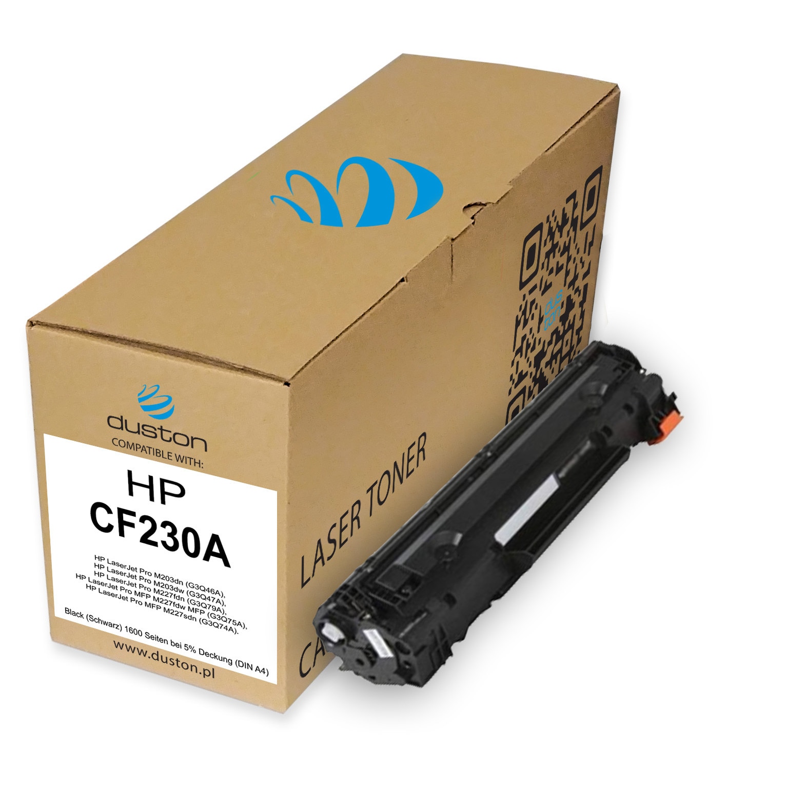 TONER COMPATIBILE HP CF230A 30A CANON 051A BK NERO 1600 Pagine CON CHIP