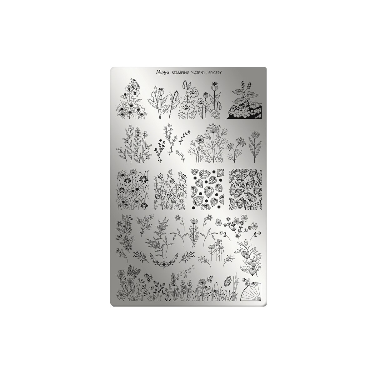Matrita pentru stampila Moyra, 091, Spicery, Gri-negru