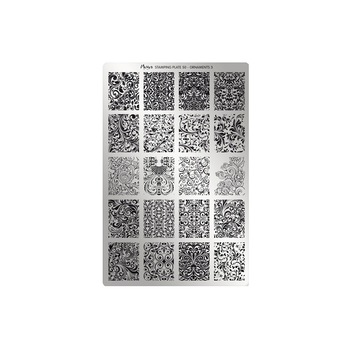 Matrita pentru stampila Moyra, 050, Ornaments 3, Gri-negru Matrita pentru stampila Moyra, 050, Ornaments 3, Gri-negru