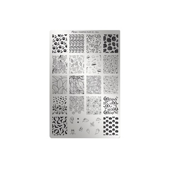 Matrita pentru stampila Moyra, 055, Fall, Gri-negru Matrita pentru stampila Moyra, 055, Fall, Gri-negru