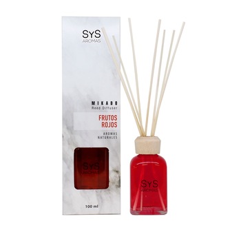 Difuzor mikado cu bete ratan, Fructe rosii 100 ml Difuzor mikado cu bete ratan, Fructe rosii 100 ml