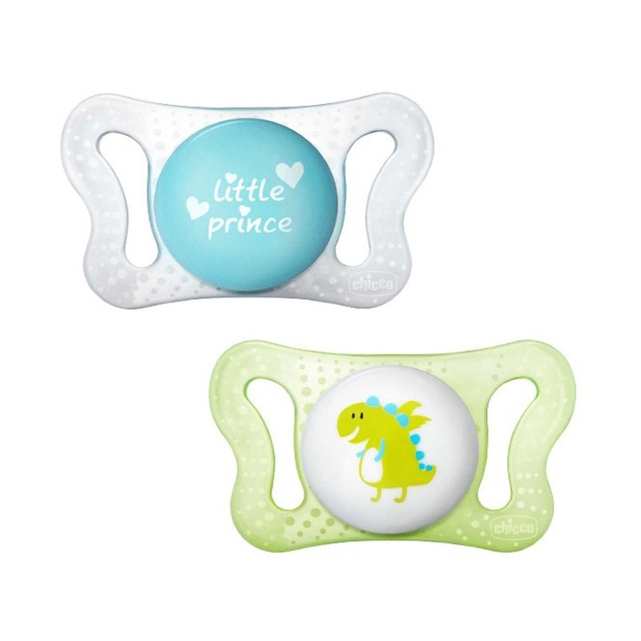 2 db szilikon cumi készlet Chicco Physio Forma 069538V, Multicolor - Chicco 0-2 hónap