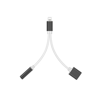 Adaptor Bluetooth 2 in 1 iPhone, iPad, Lightning, casti si charger, splitter, Alb Negru, ATX-BBL3080 Adaptor Bluetooth 2 in 1 iPhone, iPad, Lightning, casti si charger, splitter, Alb Negru, ATX-BBL3080