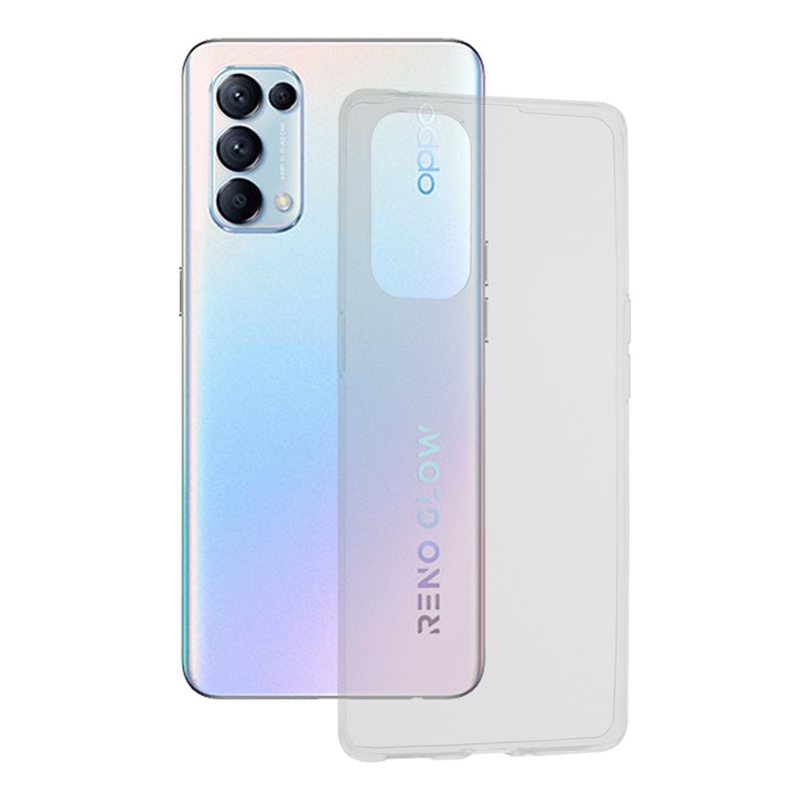 Кейс за Oppo Reno5 Pro 5G, Techsuit Clear Silicone, Transparent