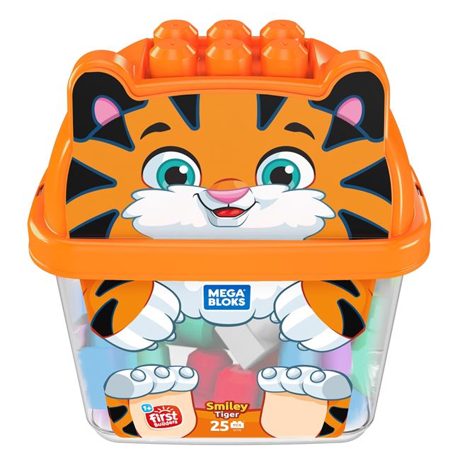 Set de construit, Zola®, 25 piese in cutie cu animalute, din plastic