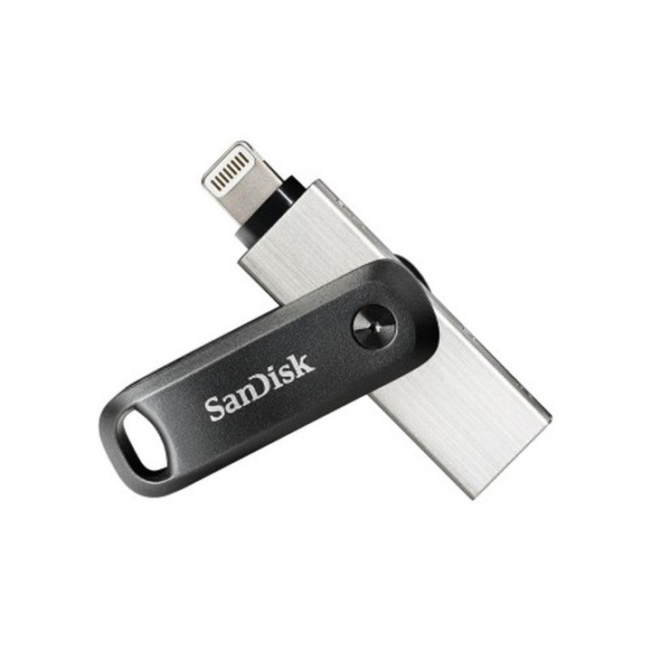 Memorie USB, Sandisk, 64 GB, USB 3.0, Lightning, Negru/Argintiu