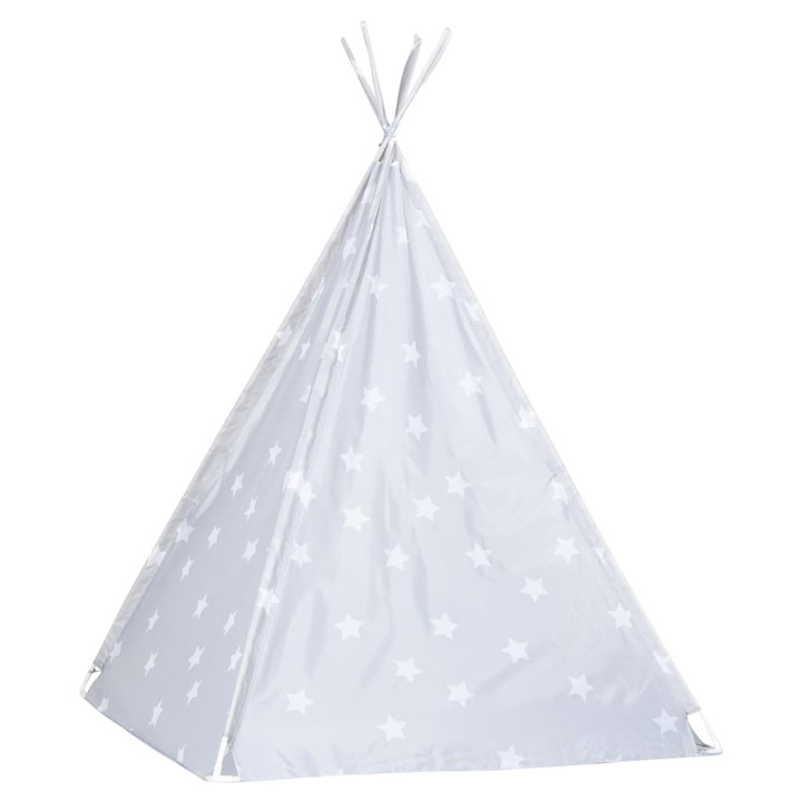 Cort pentru copii vidaXL, Poliester, 115 x 115 x 160 cm, Gri
