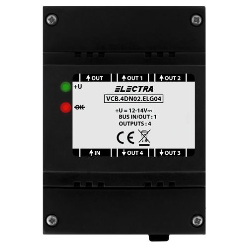 Doza derivatie video, 4 iesiri SMART - ELECTRA VCB.4DN02.ELG04