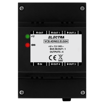 Doza derivatie video, 4 iesiri SMART - ELECTRA VCB.4DN02.ELG04 Doza derivatie video, 4 iesiri SMART - ELECTRA VCB.4DN02.ELG04