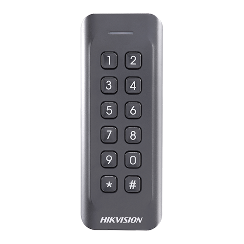 Cititor de proximitate RFID MIFARE 13.56Mhz cu tastatura integrata -HikVision DS-K1802MK