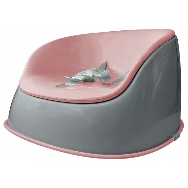 Scaun de masa, Booster Lite Coral Baza Gri 12 Luni+