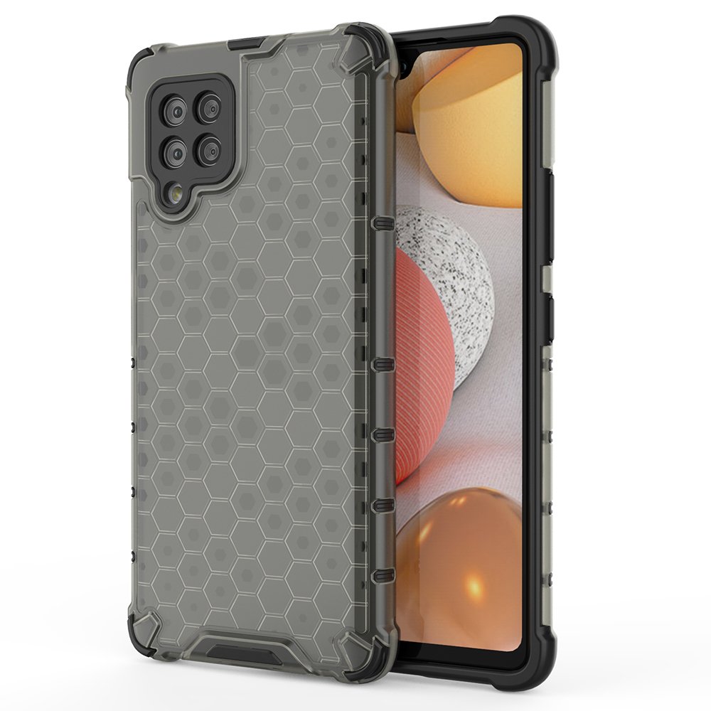 Husa Honeycomb pentru Samsung Galaxy A42 5G, TPU, Negru