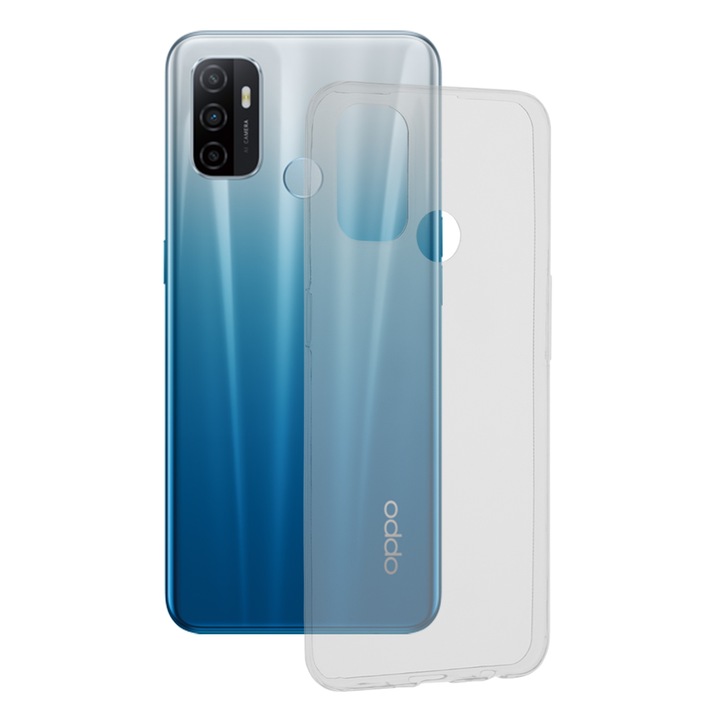 Кейс за Oppo A53/A53s, Techsuit Clear Silicone, Transparent