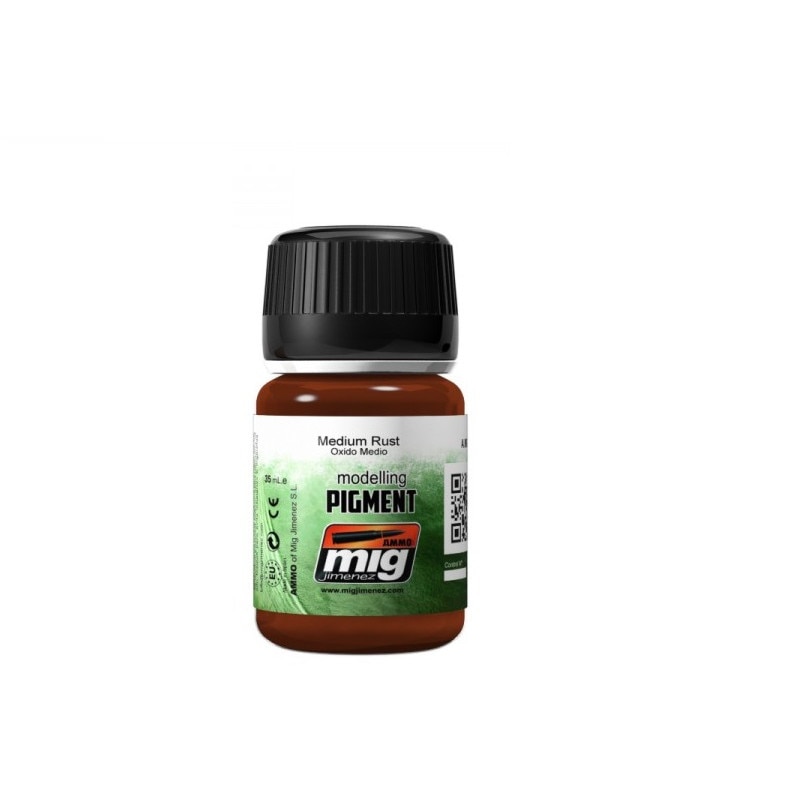 AMMO MIG-3005 Pigmente – Medium Rost, 35 Ml, Für Modellbau & Dioramen