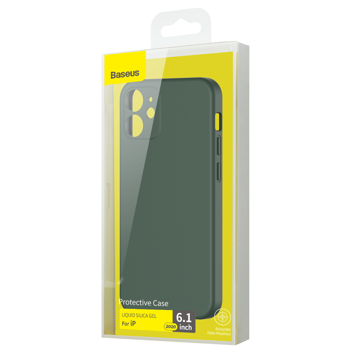 Husa pentru Apple iPhone 12, Baseus Protective Case, Silicon, Verde, 6.1 inch