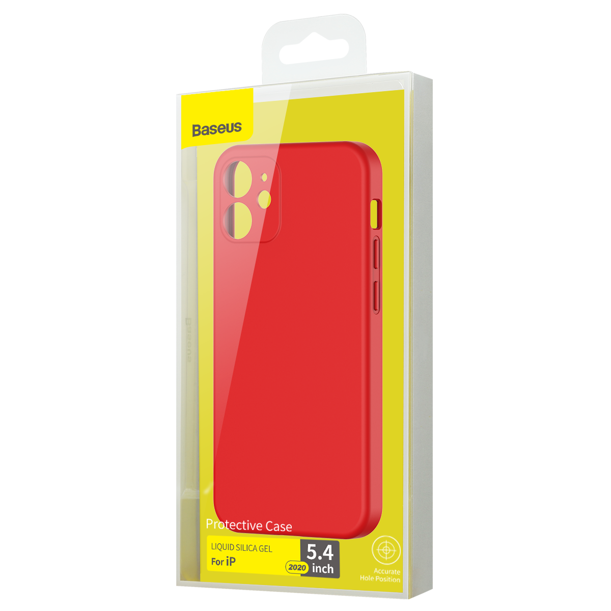 Husa pentru Apple iPhone 12 Mini, Baseus Protective Case, Silicon, Rosu, 5.4 inch