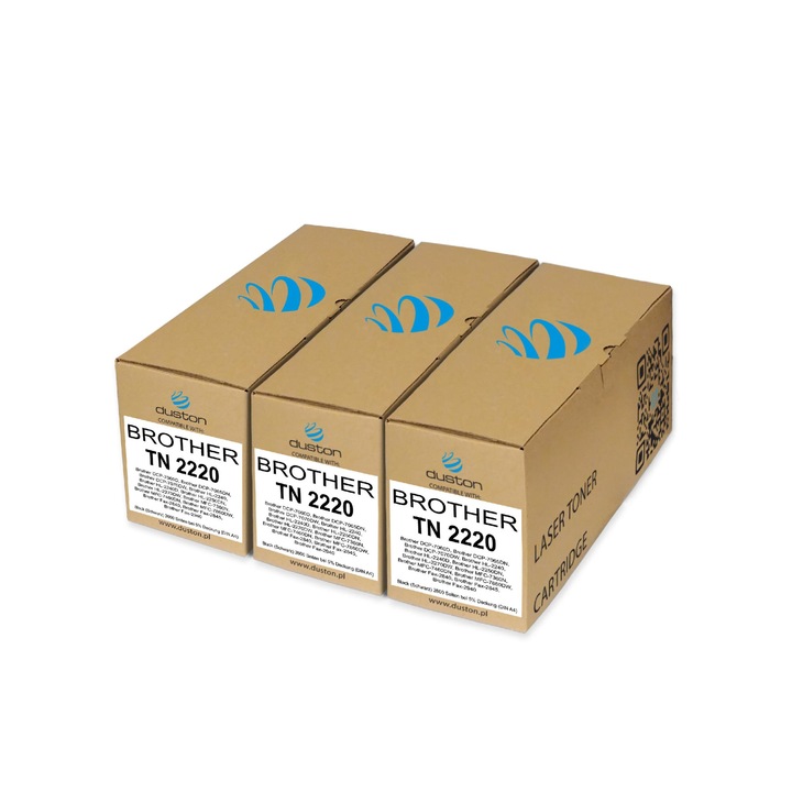 Toner Duston, Compatibil Brother DCP7060/HL2240/MFC7460, 3 buc, 2600 pagini, Negru