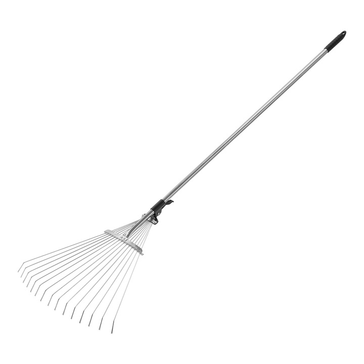 Grebla evantai 15 dinti, coada metalica 1130 mm, reglabila