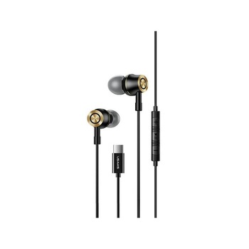 Casti Handsfree Stereo Usams Cu Mufa Type-C, Ep-43, Negru Casti Handsfree Stereo Usams Cu Mufa Type-C, Ep-43, Negru