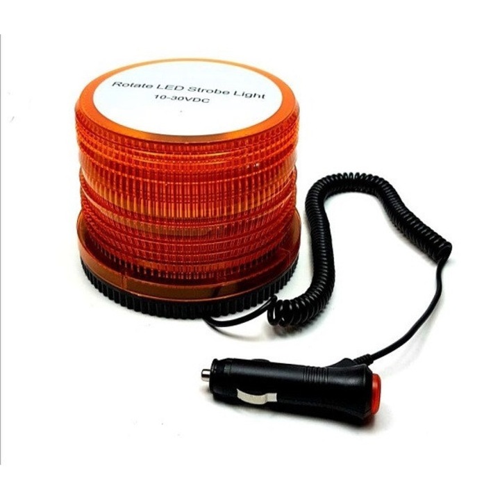 Girofar cu magnet cu 108 LED Portocaliu 12V-24V