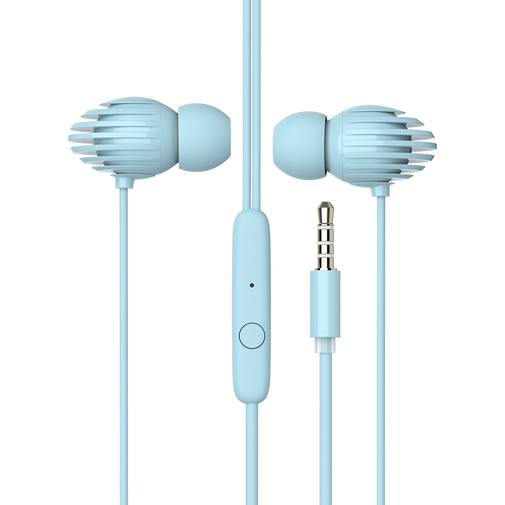 Casti cu fir 1Tech One Plus NC3174, mufa de 3,5 mm, microfon tip C, Albastru