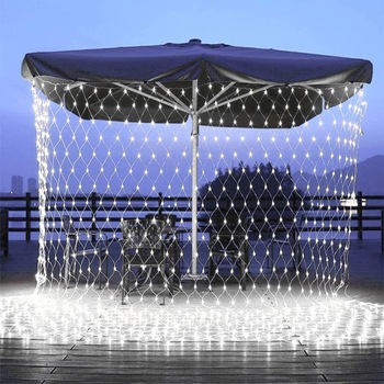 Instalatie Craciun, Tip Plasa, IP 44, 21 x 1 m, 1040 LED-uri, Alb rece, 8 jocuri de lumini, Transformator fara telecomanda, Interconectabila, Prelungitor 3 m inclus, Fir transparent, Flippy Instalatie Craciun, Tip Plasa, IP 44, 21 x 1 m, 1040 LED-uri, Alb rece, 8 jocuri de lumini, Transformator fara telecomanda, Interconectabila, Prelungitor 3 m inclus, Fir transparent, Flippy