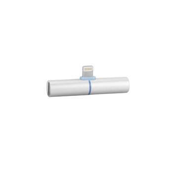 Adaptor iPhone/iPad, 3,5 mm jack, Lightning, casti si charger, Splitter, Silver Adaptor iPhone/iPad, 3,5 mm jack, Lightning, casti si charger, Splitter, Silver