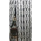 Set 2 draperii black-out MASTEL 350x245cmx2 culoare gri-negru model baroc B3M