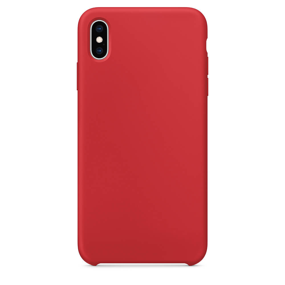 Husa Pentru iPhone XS Max, Silicon Soft, Interior Alcantara, Rosu