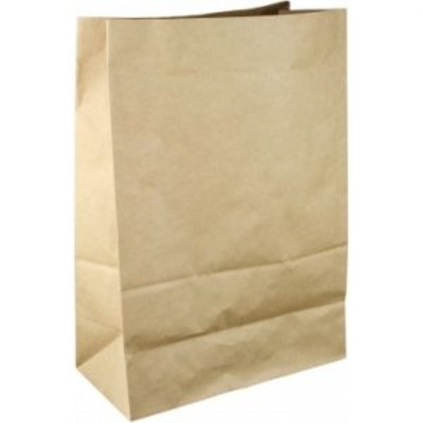 Set sacose din hartie Kraft Natur fara maner, 26x17x39 cm, 200 buc
