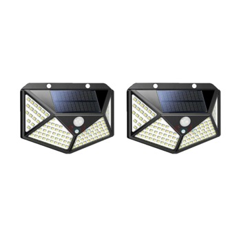 Set 2 lampi cu incarcare solara, Lila Rossa, 100 x LED, cu senzori de amurg, miscare si lumina, 3 trepte de iluminare Set 2 lampi cu incarcare solara, Lila Rossa, 100 x LED, cu senzori de amurg, miscare si lumina, 3 trepte de iluminare