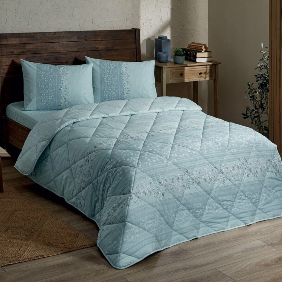 Set dormit TAC, 6 piese, bumbac 100% ranforce, Leona mint