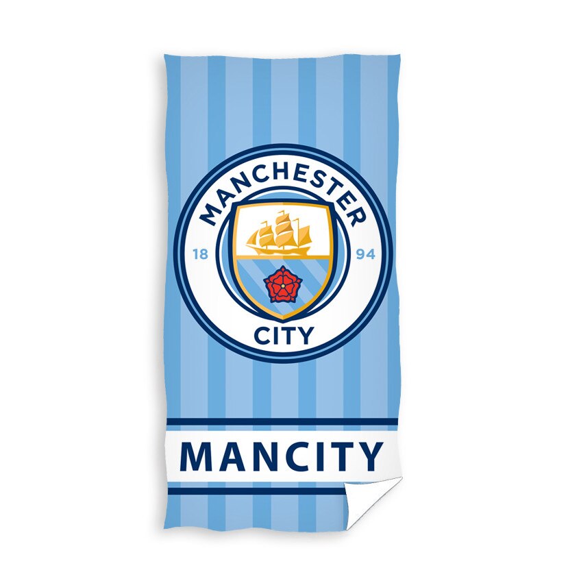 Prosop de baie sau plaja Manchester City, Carbotex, 70X 140CM