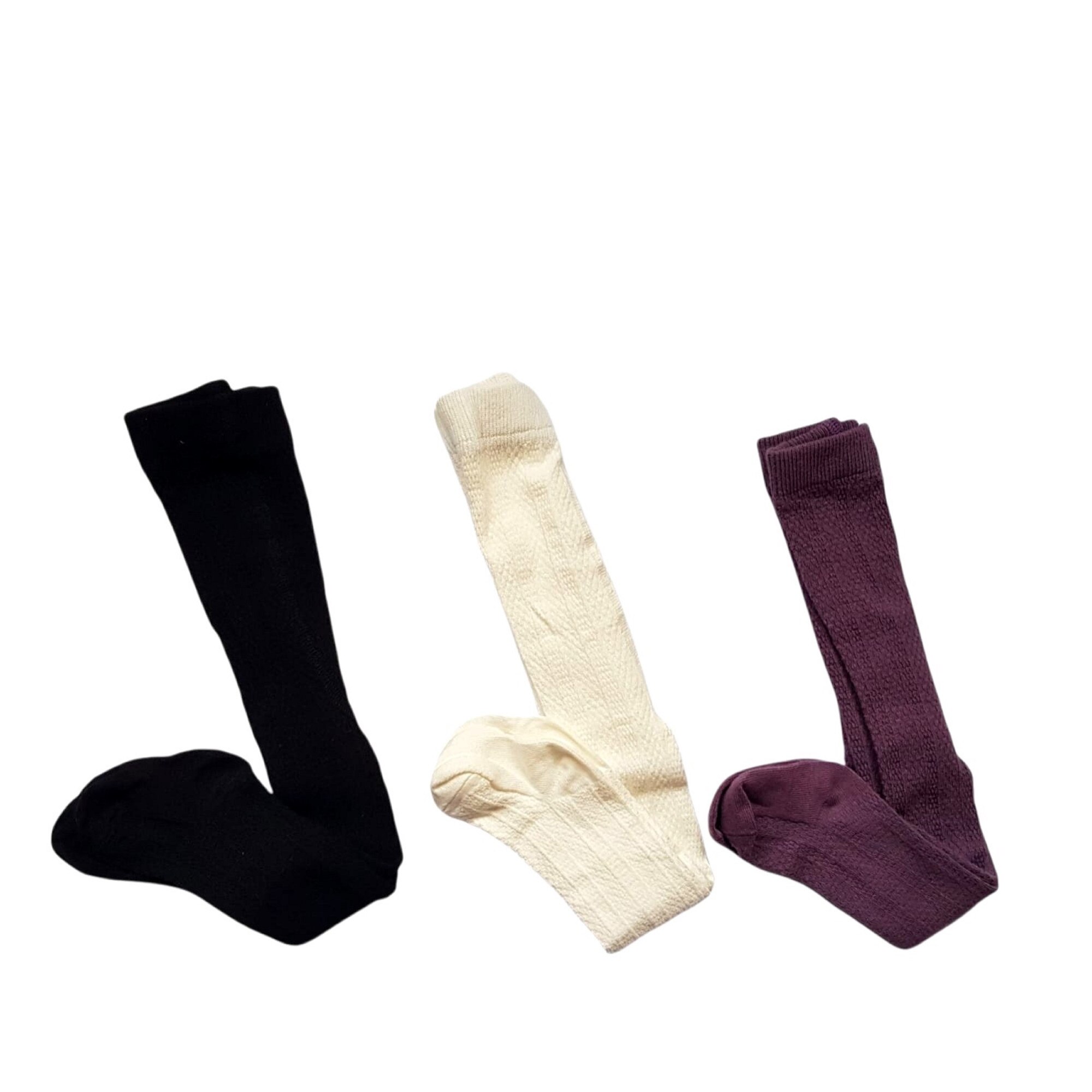 Set 3 dresuri fetita model texturat, bumbac plin, varsta 3-6 luni, Multicolor