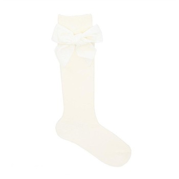 Sosete fete lungi 3/4 cu funda catifea, Condor, Ivory (unt) Sosete fete lungi 3/4 cu funda catifea, Condor, Ivory (unt)