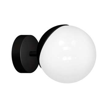 Aplica GLOBE Klausen, 1xE14, Metal, Sticla, Negru, Alb, IP20 Aplica GLOBE Klausen, 1xE14, Metal, Sticla, Negru, Alb, IP20