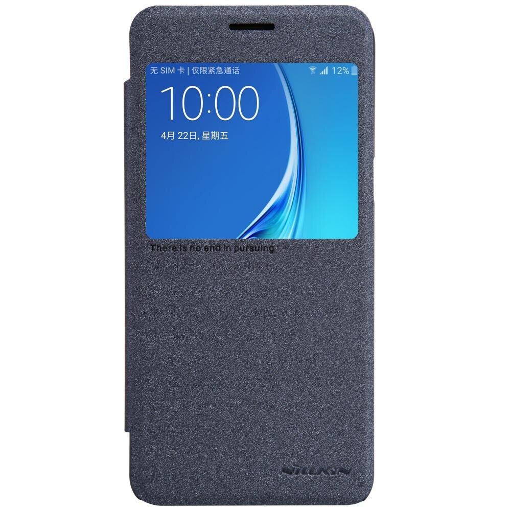 Flip Cover, Nillkin, Sparkle leather pentru Samsung Galaxy J5 (2016), negru